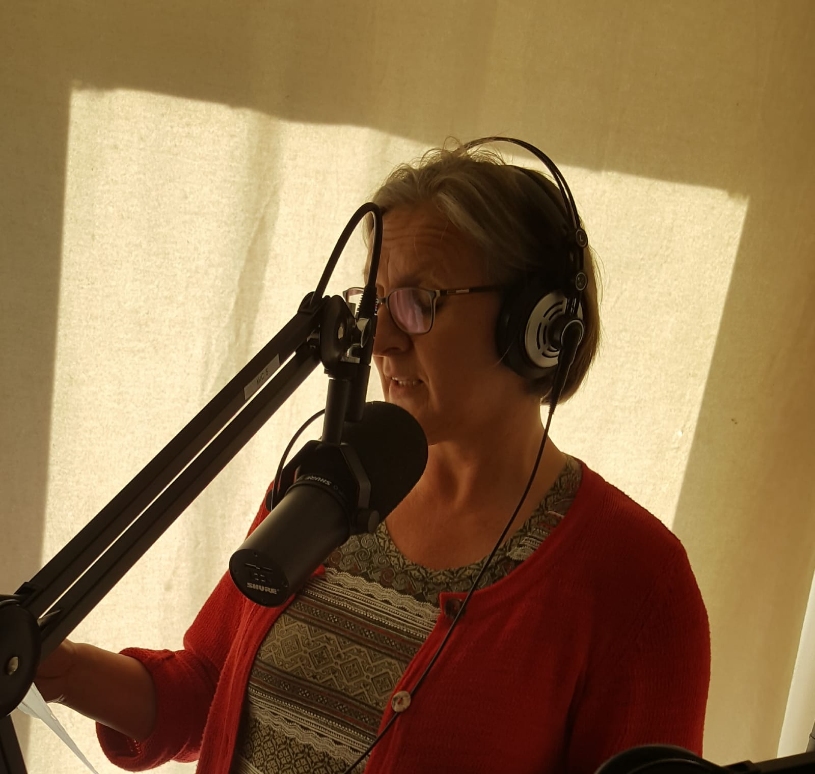 Petra Schönke im Radiogespräch